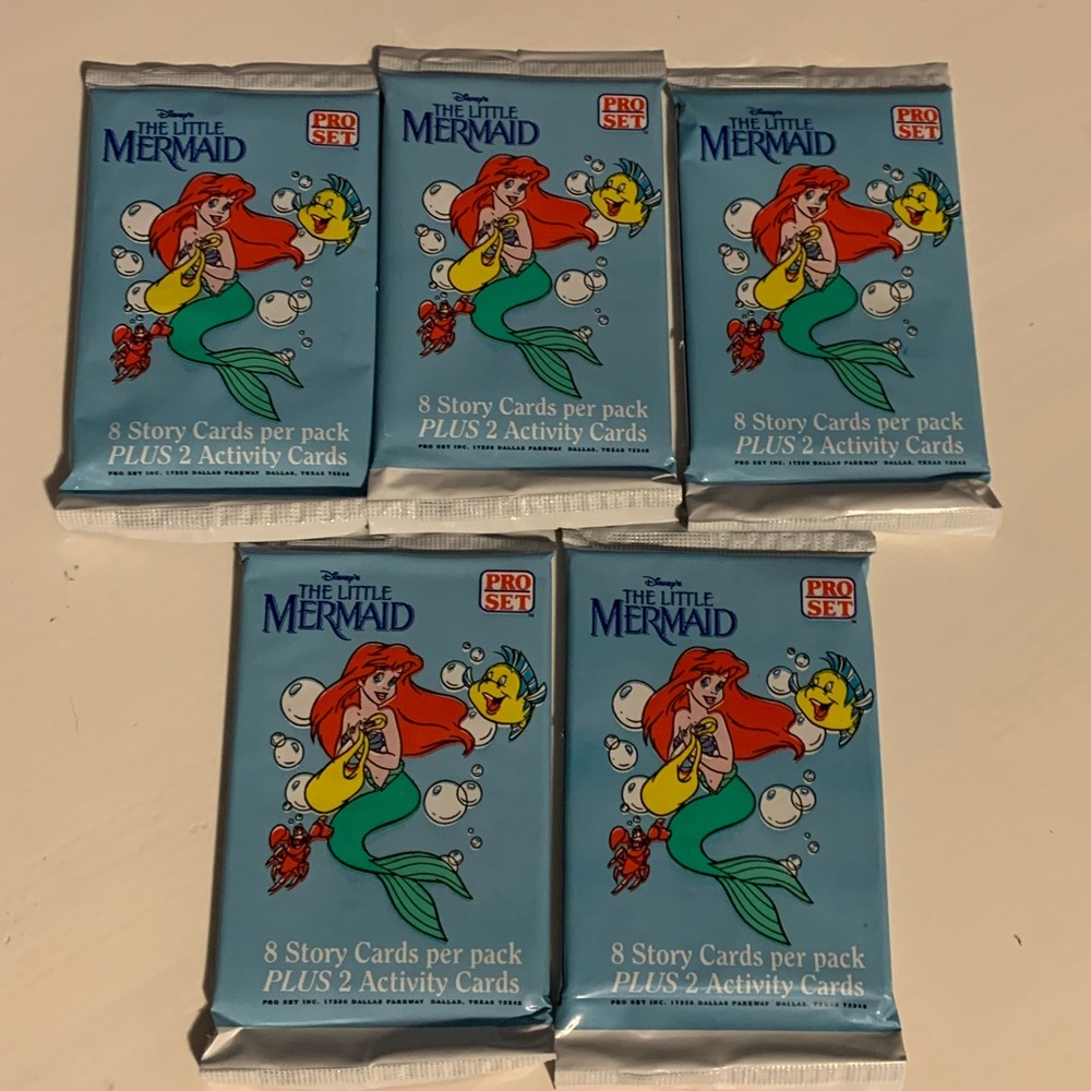 Disney - Vintage 1991 Pro Set The Little Mermaid Collectible Cards